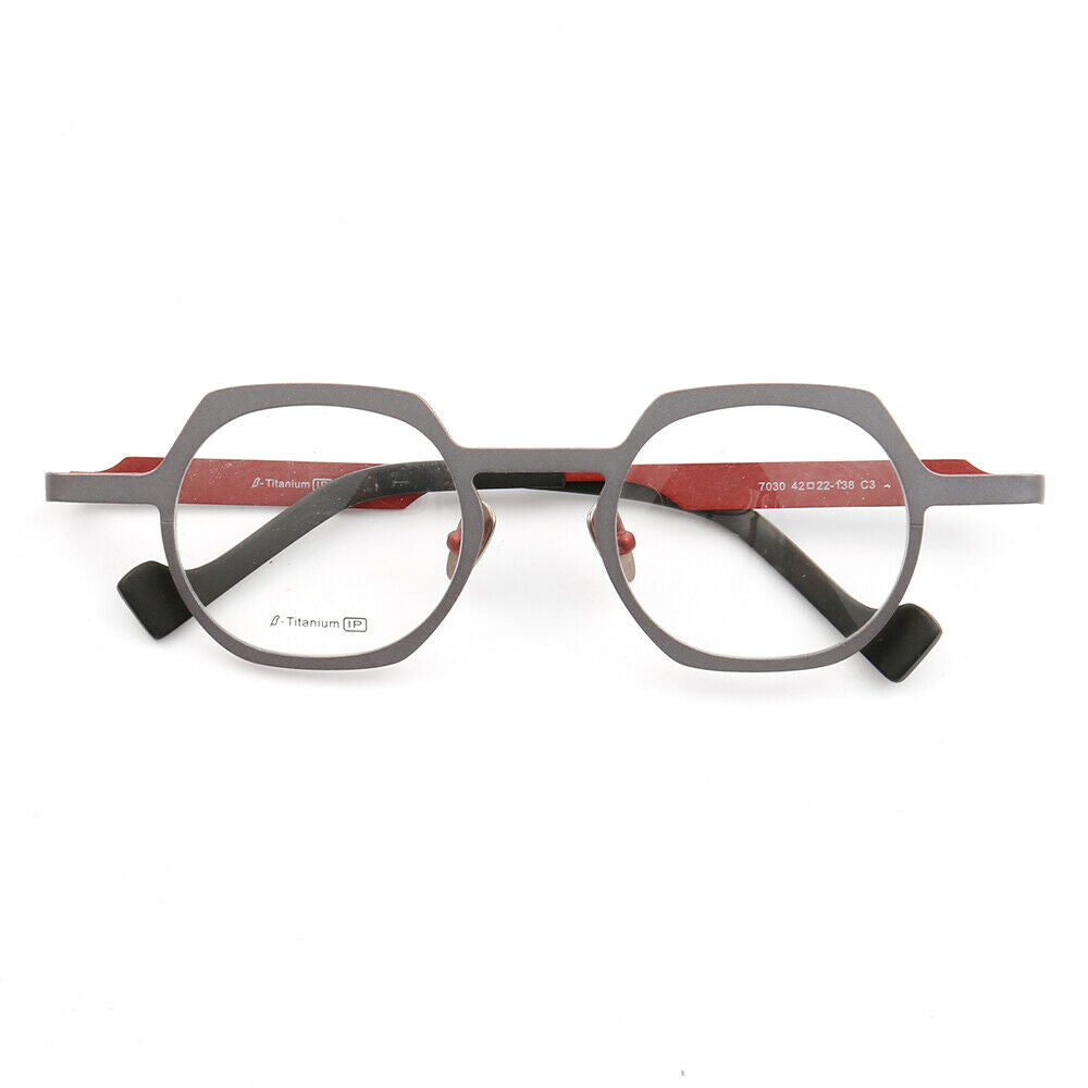 Windsor | Mens Geometric Titanium Eyeglasses Gold | Womens Round Retro Green Glasses Frames Online