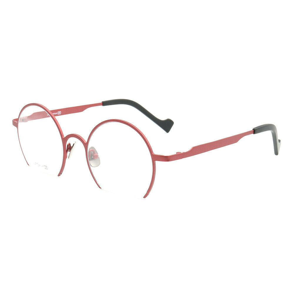 Sutton | Retro Round Semi Rimless Eyeglasses | Lightweight Pure Titanium Design