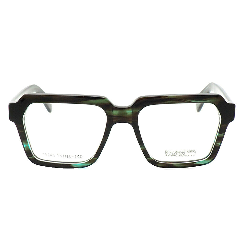 Forest | Oversized Patterned Acetate Eyeglasses | Retro Square Multicolored Glasses Frames  at