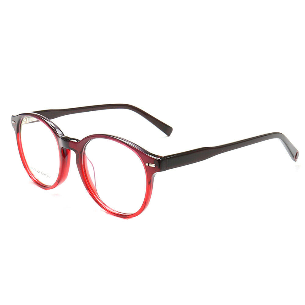 Glow | Classic Round Acetate Eyeglasses w/ Two Tone Design | Gradient Full Rim Glasses