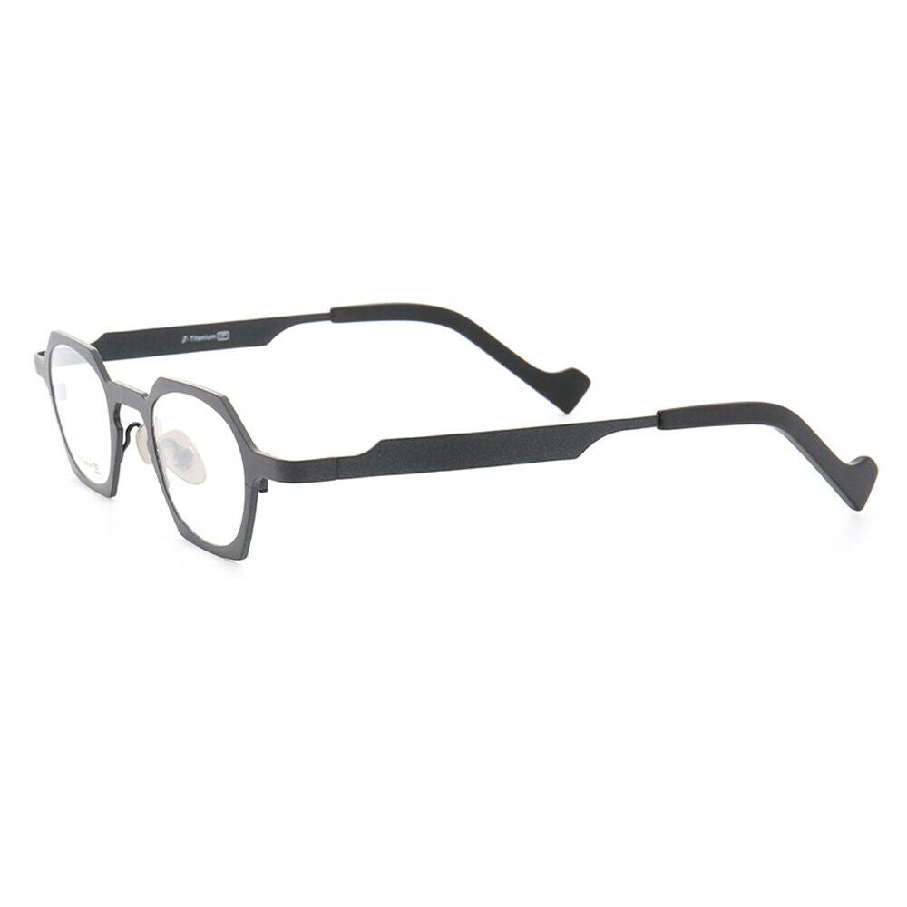 Peak | Hexagon Shaped Pure Titanium Eyeglasses | Lightweight Geometric Design
