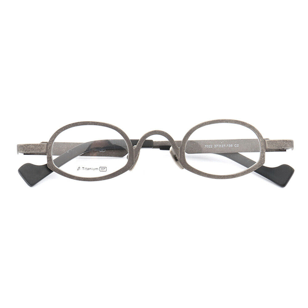 Nostalgia | Funky Full Rim Oval Eyeglasses | Retro Pure Titanium Unisex Eyeglasses