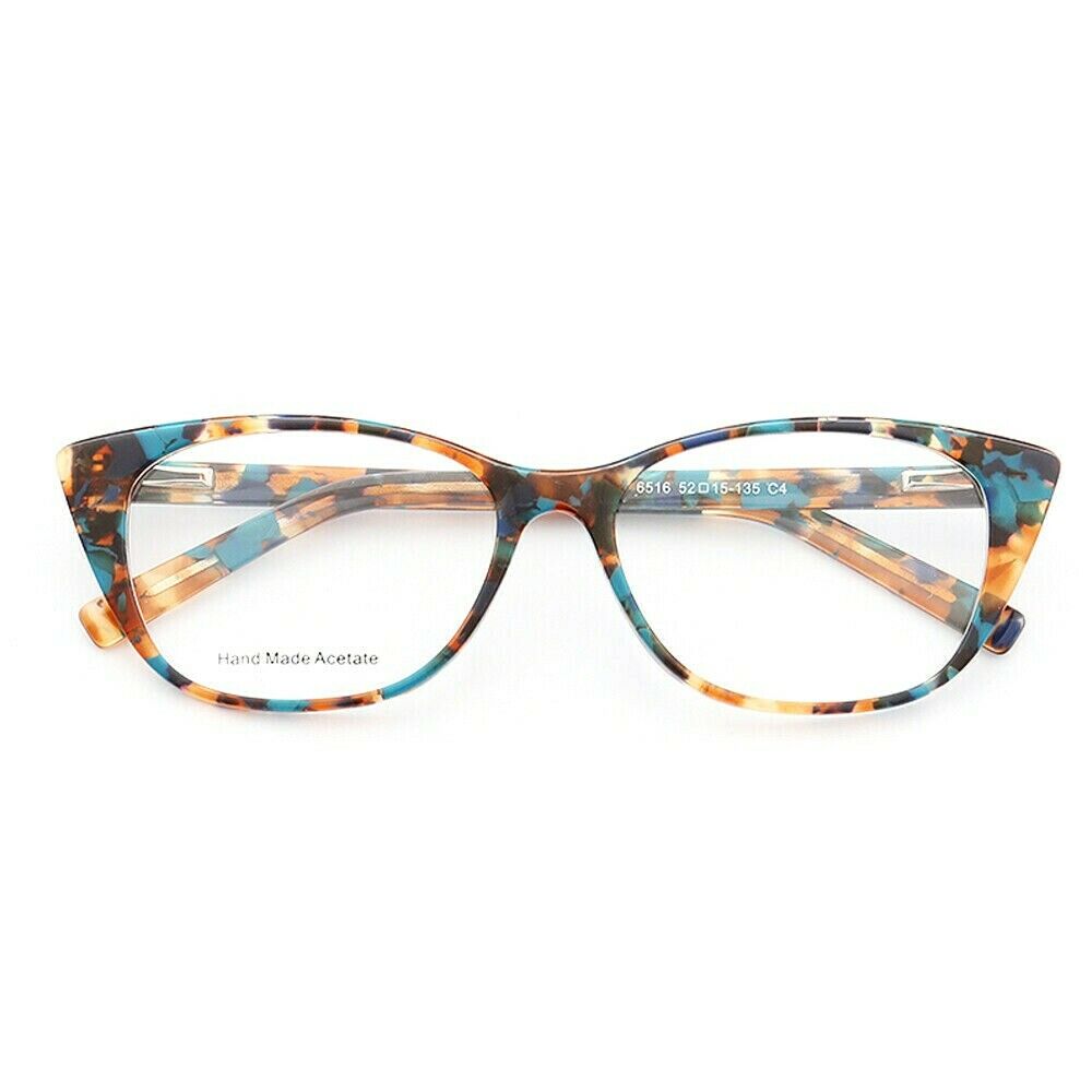 Priscilla | Lightweight Patterned Cat Eye Glasses For Women | Colorful Acetate Design