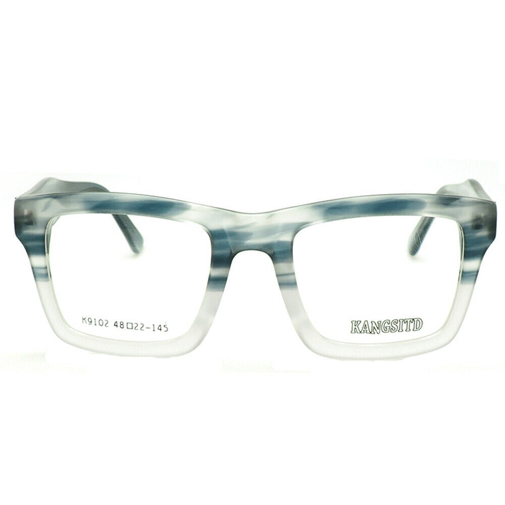 Earth | Stylish Two Tone Oversized Mens Eyeglasses | Retro Square Glasses Frames for Men
