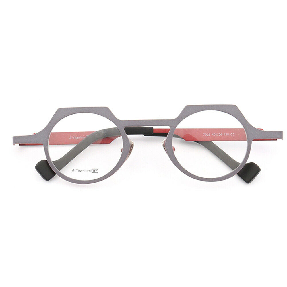 Aspect | Modern Geometric Womens Titanium Eyeglasses | Unique Mens Round Shield Shaped Glasses Frames Online