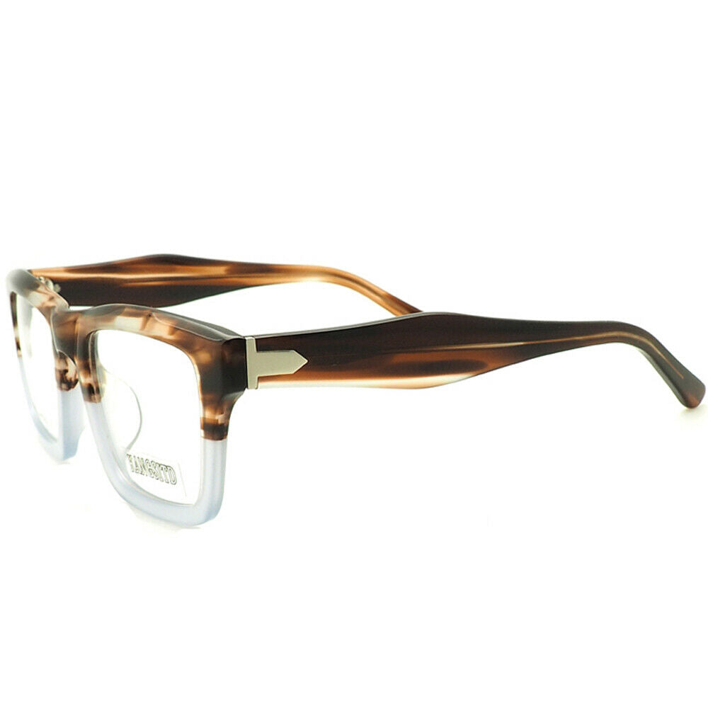 Earth | Stylish Two Tone Oversized Mens Eyeglasses | Retro Square Glasses Frames for Men