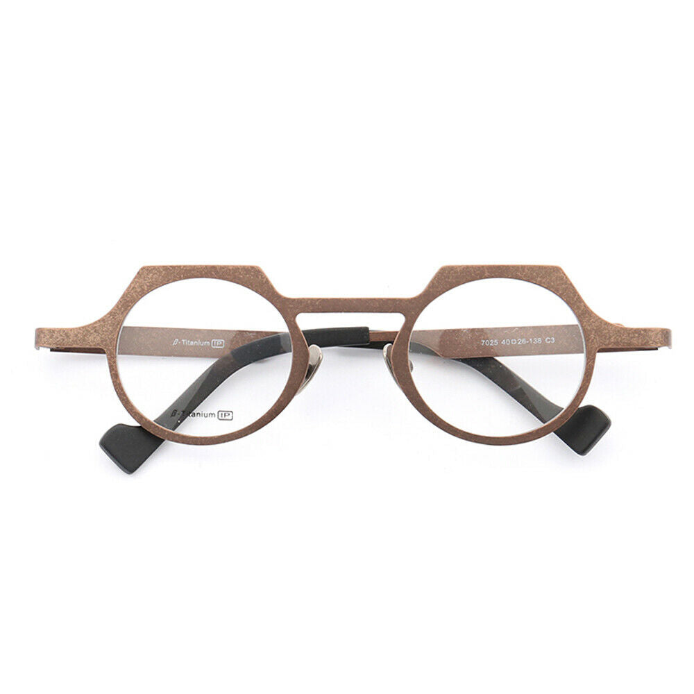 Aspect | Modern Geometric Womens Titanium Eyeglasses | Unique Mens Round Shield Shaped Glasses Frames Online
