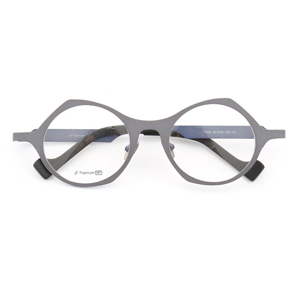 Carmen | Round Geometric Eyeglass Frames | Full Rim Titanium Unisex Glasses