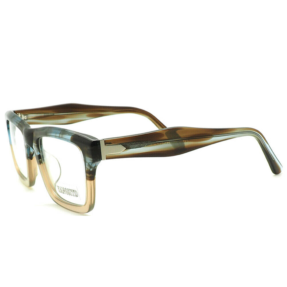 Earth | Stylish Two Tone Oversized Mens Eyeglasses | Retro Square Glasses Frames for Men