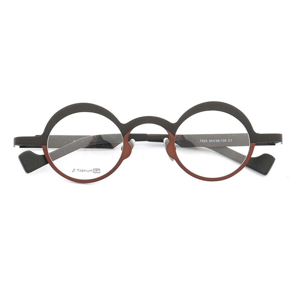 Voyage | Round Retro Titanium Glasses for Men | Two Tone Womens Trendy Eyeglass Frames Online