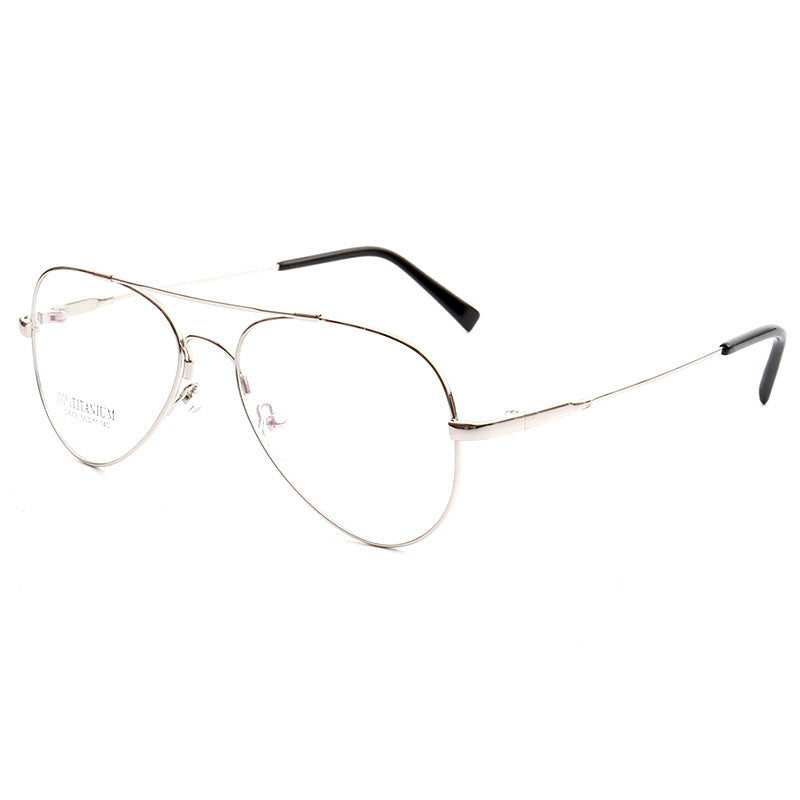 Domingo | Flat Top Mens Pilot Eyeglasses Frames | Flexible Bendable Memory Metal Glasses Frames