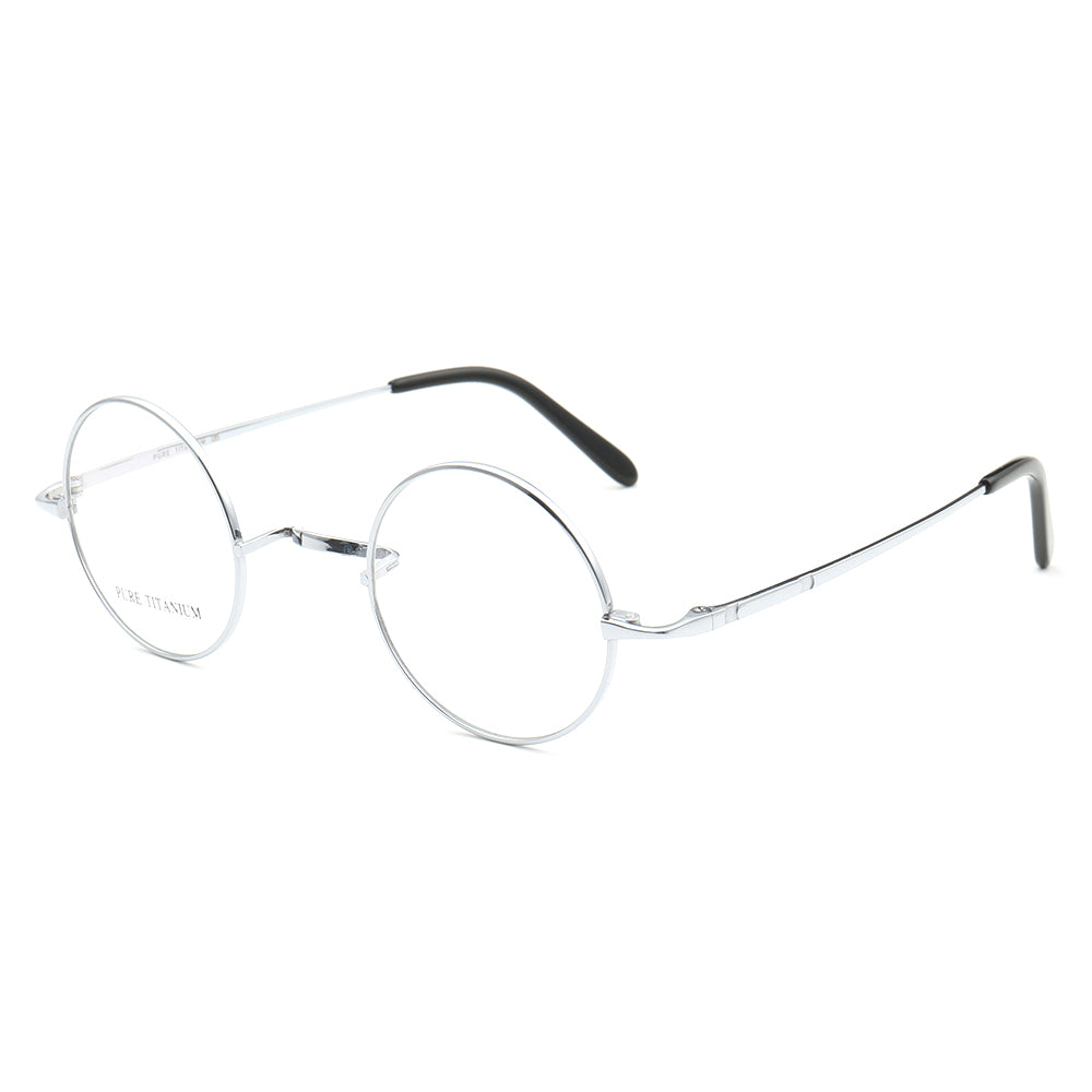 Sullivan | Old School Round Titanium Glasses for Men | Lightweight Retro Womens Eyewear Frames